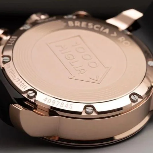 watch ChopardV7 factory racing series rose goldblack dial boutique men's mechanical watch front view