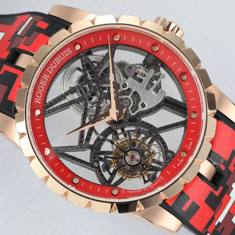 Roger Dubuis top-tier watch EXCALIBUR King series men's tourbillon watch movement picture
