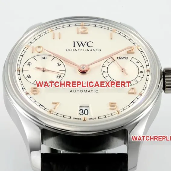 APSIWC watch Portugal top-tier 1:1high-quality replica2024 new silver white dialIW501701front live photo