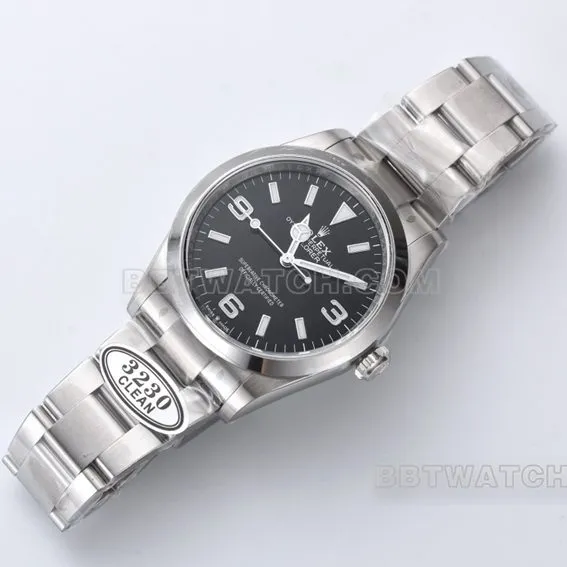 Factory C Rolex Explorer top-tier replica36mmblack dialm124270-0001front live photo
