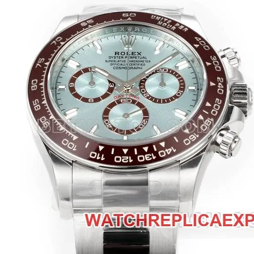 watch JF factory DaytonaRolex ice blue dial4131 mechanical 40mm front live photo