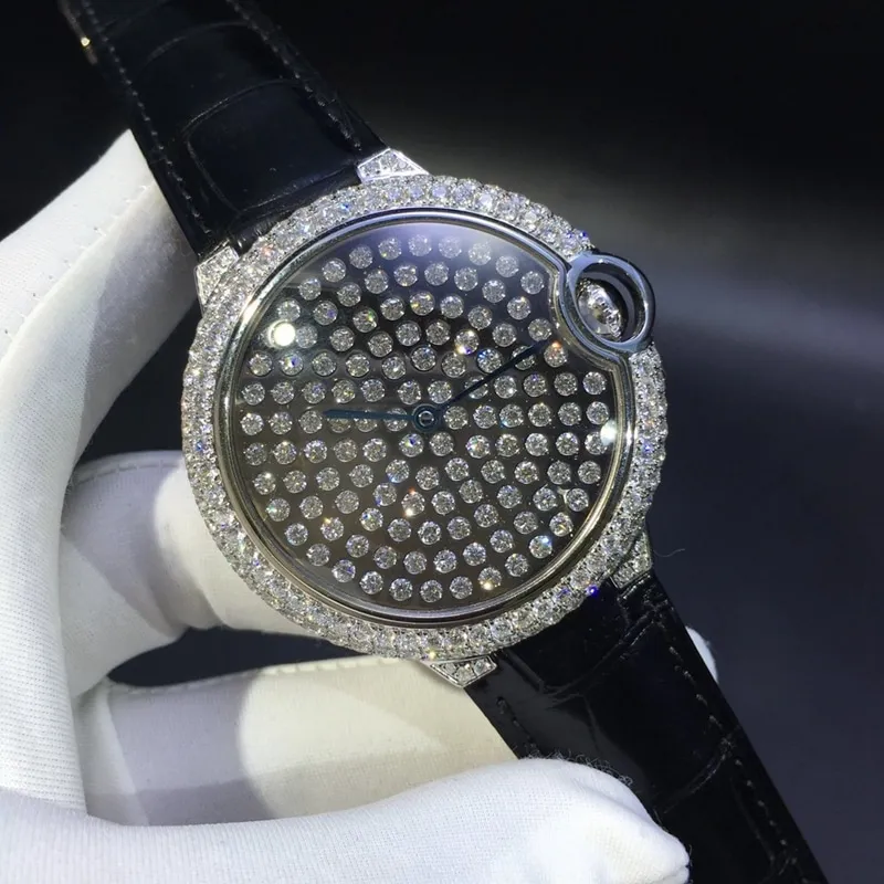 Cartier Blue Balloon Series South African Genuine Diamond 42mm Side View