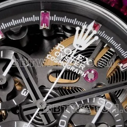 collectible watch TWF factory RolexDaytona carbon fiber modified custom rainbow diamond bezelfront live photo