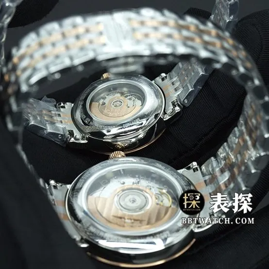 Longines Boya watch couple white dial black needle steel bracelet picture and price side live photo