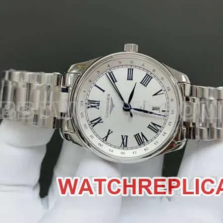 TW factory Longines watchmaking traditional top-tier replicasilver dialsteel bracelet model side live photo