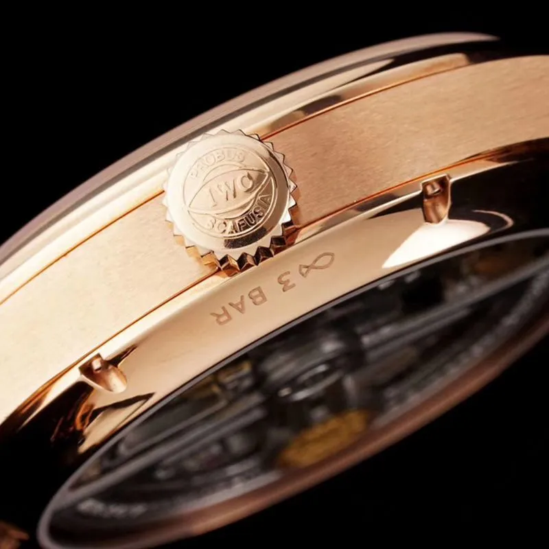IWCIWCsuper watch Portuguese series annual calendar men's mechanical watch detail shots
