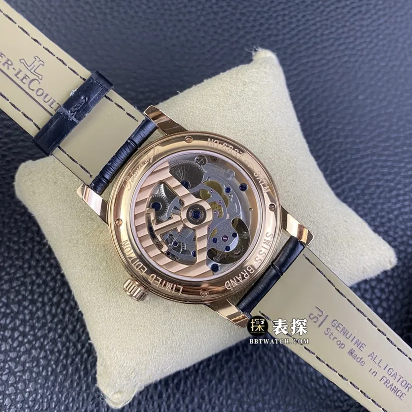 Jaeger-LeCoultre master top-tier watch men's white dialtourbillonleather strap pictures and prices clasplive photos