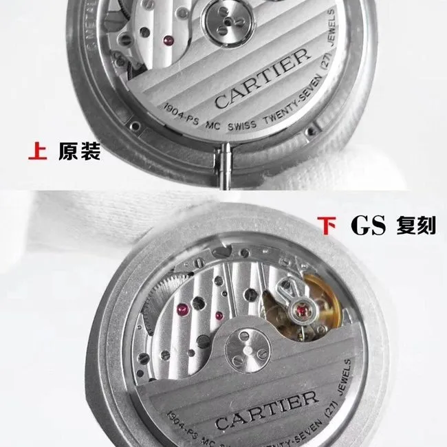 GS Cartier Drive Men's collectible watches Real vs. Fake Review Calendar Chart