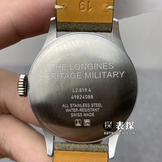 JA factory Longines classic replicatop-tier 1:1super watch men's silver opal disc leather strap model pictures and prices clasplive photos