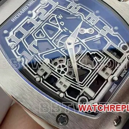 Richard Mille Skeleton Disc Mechanical Rubber Model RM 67-01 Front view