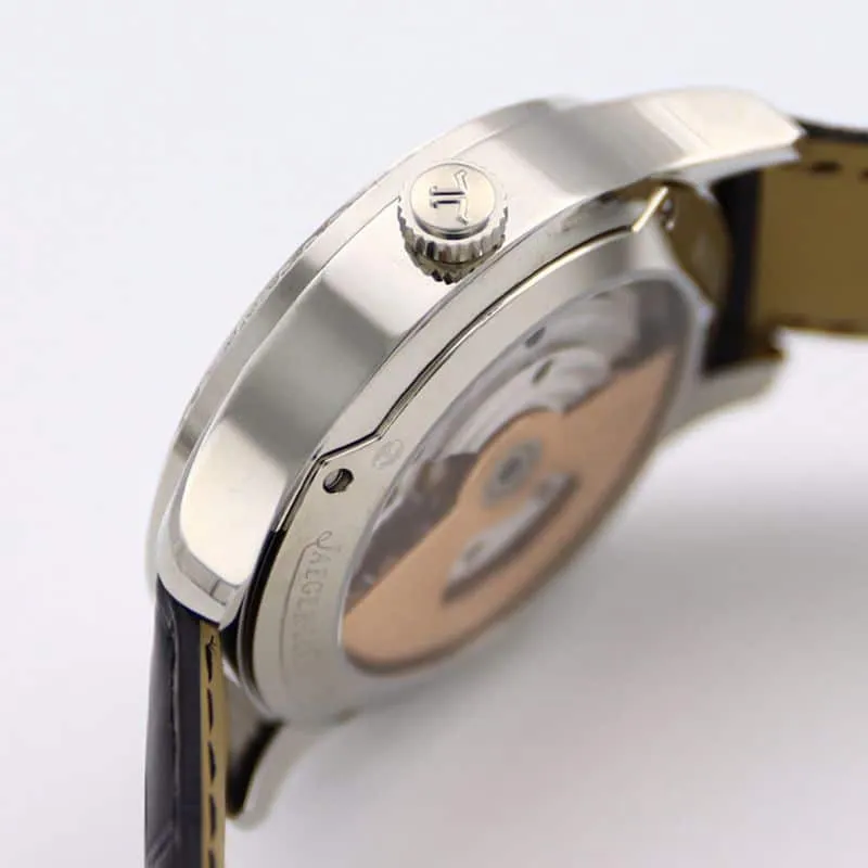 Jaeger-LeCoultre master top-tierhigh-quality watch 1662451 series automatic genuine tourbillon men's diamondwhite dial watch front view