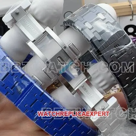 Audemars Piguet Watch APS Factory Royal Oak Sun Face Steel Bracelet Model Side Live Photo