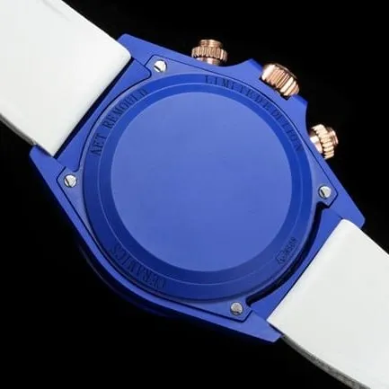 TW factory top-tier replicaRolexhigh-quality fully automatic movementDaytona series men's gold plate rubber strap watch front view