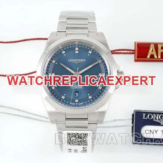 AF FactoryLongines Concast stop-tier 1:1super clone34mmblue dialL3.430.4.97.6front live photo