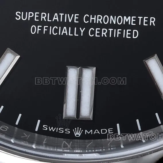 Factory C Rolex Oyster Perpetual top-tier 1:1super clone41mmblack dialm124300-0002clasplive photos