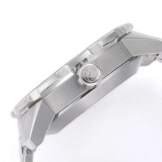 top-tier replicaIWC marine series yellow minute hand steel bracelet watch side view
