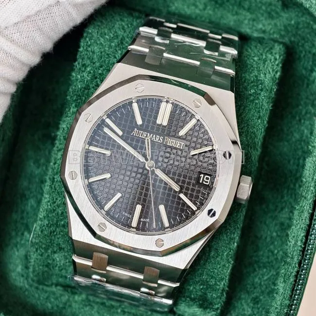 collectible watch Royal OakDDF factory Audemars Piguetblack dial4302 mechanical 15510front live photo