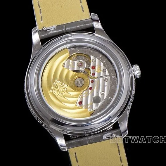 ZP factory Patek Philippe complex function timepiece top-tier 1:1high-quality light gray leather strap model 4948G-010front live photo