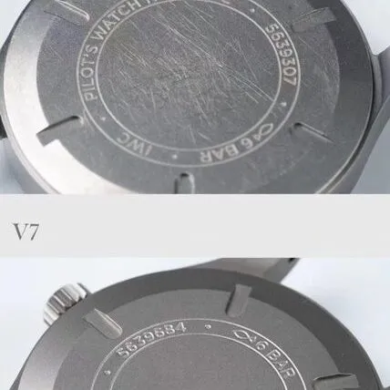 Pilot V7 factory IWC1:1replica watch IW327006 comparison genuine review front comparison chart