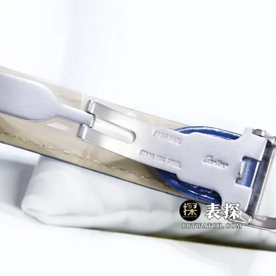 GTG Cartier blue balloon watch ladies blue dialleather strap model pictures and prices front live photo