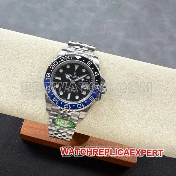 Rolex collectible watch ARF FactoryGMT-MasterGMTBatman bezel3285movementfront live photo