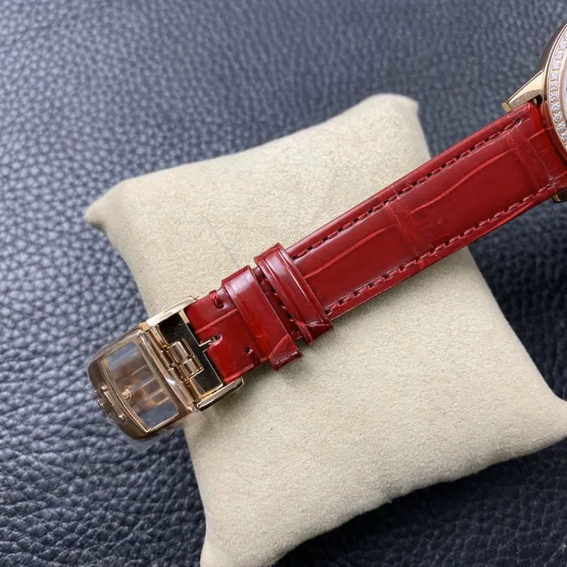 Jaeger-LeCoultrereplica watch dating series women's rose gold watch front view