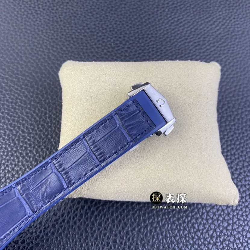 SBF factory Omega Constellation top-tier watch men's blue dialleather strap model pictures and prices front live photo