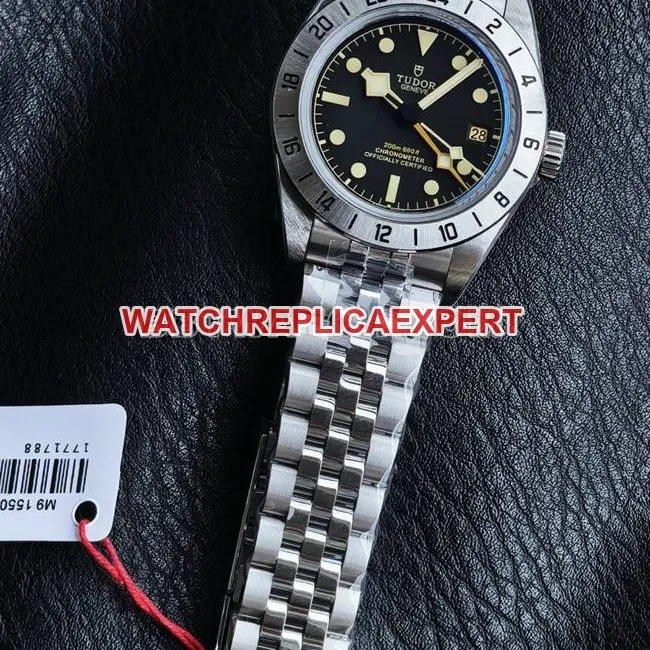 3CF factory watch Biwan Tudorblack dial steel braceletfront live photo