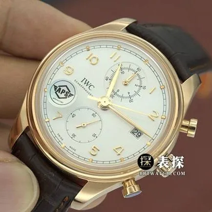 APS factory Portuguese Universal collectible watches silver white panda disk mechanical strap models IW390301