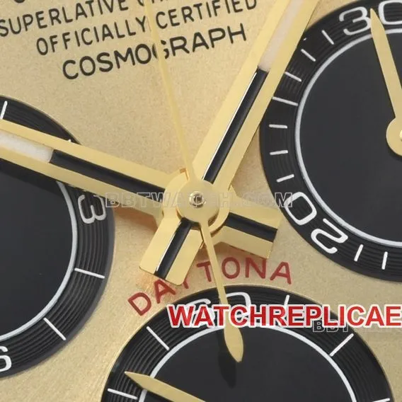 Factory C RolexDaytonatop-tier 1:1high-quality replicayellow gold4131steel bracelet front live photo
