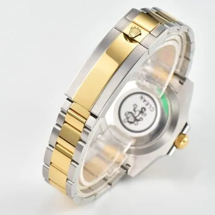 CLEAN FactoryRolextop-tierhigh-quality watch blue dial gold belt v4 latest version 18k mechanical watch clasp picture