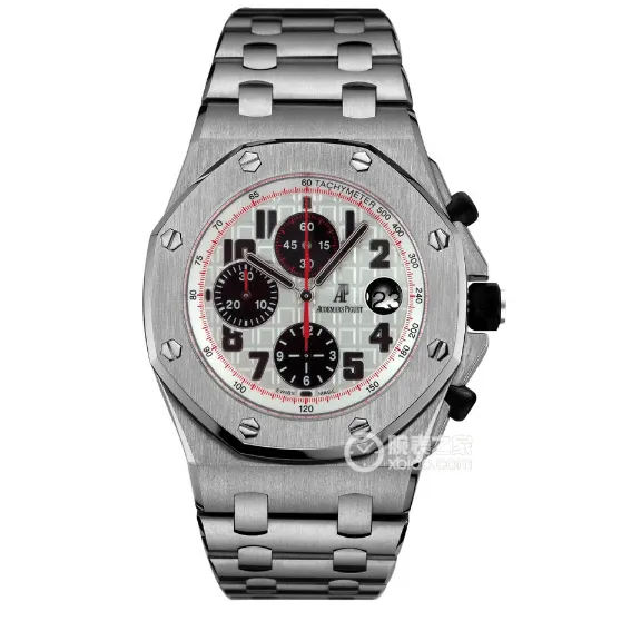 APF Offshore Audemars Piguet collectible watches Silver White Panda Disk Steel Strap Model 26170ST.OO.1000ST.01