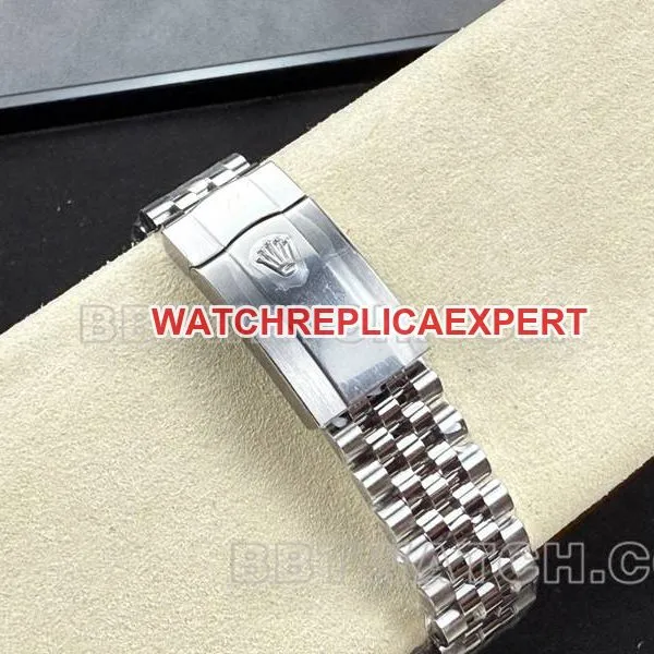 Rolex1:1replica watch ARF Factory log 41mm blue dial Roman numerals 3235 steel bracelet front live photo