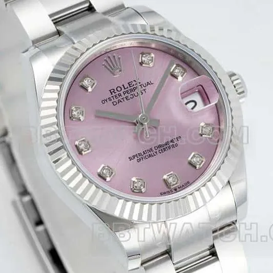 ARF FactoryRolex log pink plate 31mm three grid link 278274front live photo