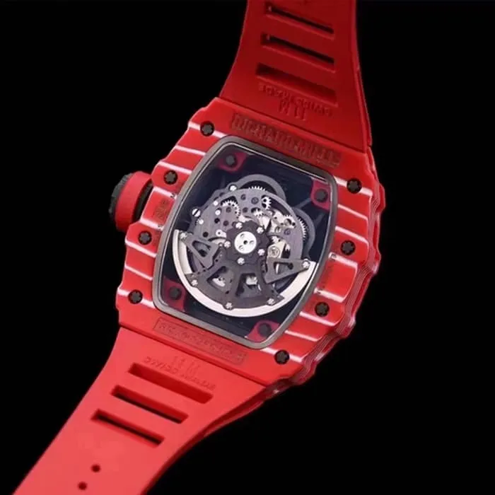 top-tier watch Franck Muller men's black dial watch detail shots