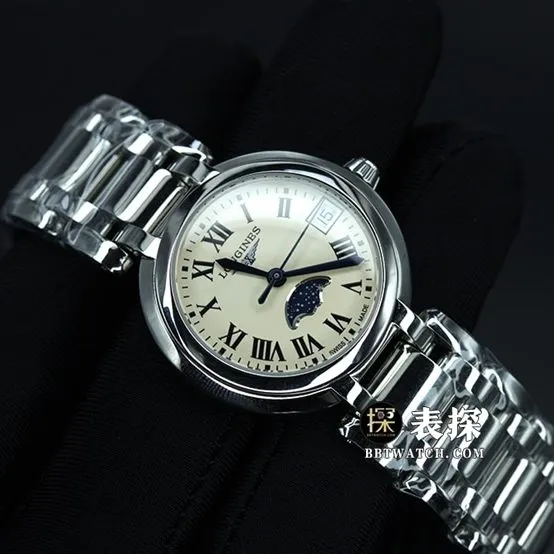 Longines Xinyue series L8.115.4.71.6 top-tier watch ladies moon phasesteel bracelet model pictures and prices front live photo