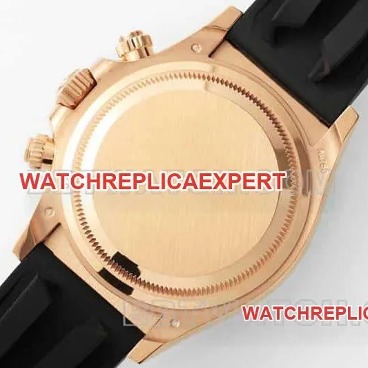 APS factory Rolex Daytona brown disk rose gold rubber model 116515 front live photo