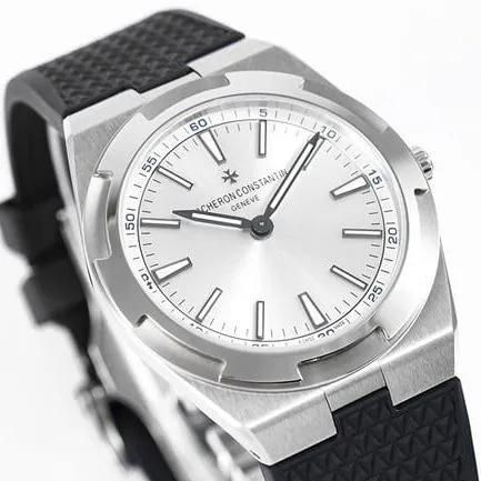 8F factory Vacheron Constantintop-tier watch automatic movement men's white dialrubber strap ultra-thin series watch front view