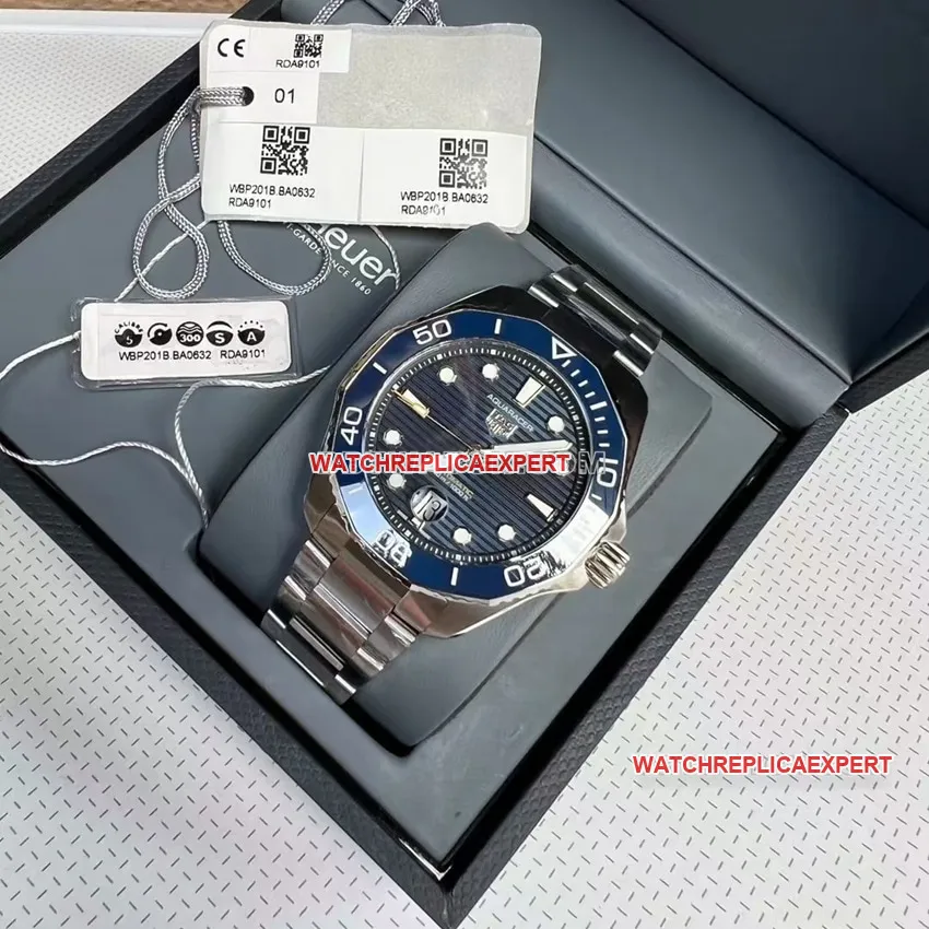 TAG Heuer Aquaracer top-tier 1:1super cloneblue dialsteel bracelet model WBP201B.BA0632front live photo