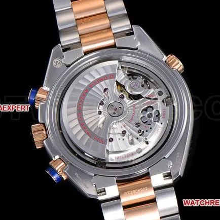 collectible watch N1 factory OmegaSeamaster 600m blue dial gold steel bracelet live photo