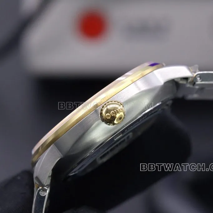 TW Mido top-tier helmsman series gold double calendar men's mechanical watch
