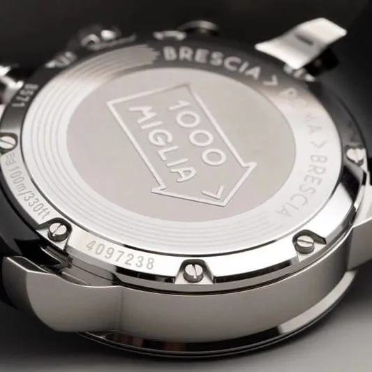 watch ChopardV7 factory boutique racing series black dial men's mechanical watch back cover picture