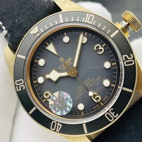 top-tier black belt Tudor Biwan bronze model M79250BA-0001replica watch front view