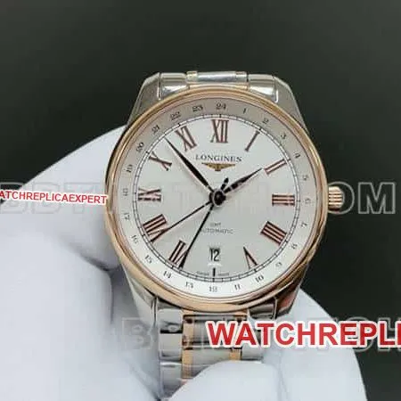 TW factory Longines watchmaking traditional top-tier 1:1super clonesilver dialL2.844.8.71.2front live photo