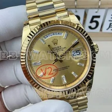 top-tier watch VS FactoryRolexDay-Date gold plate steel braceletfront live photo