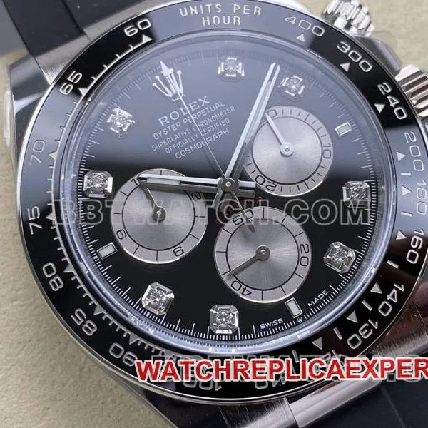 Rolex collectible watch ARF FactoryDaytonablack dial4131 rubber model front live photo