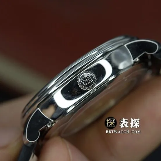 OM Classic Blancpain collectible watches silver and white disk moon phase strap models 6654-1127-55B