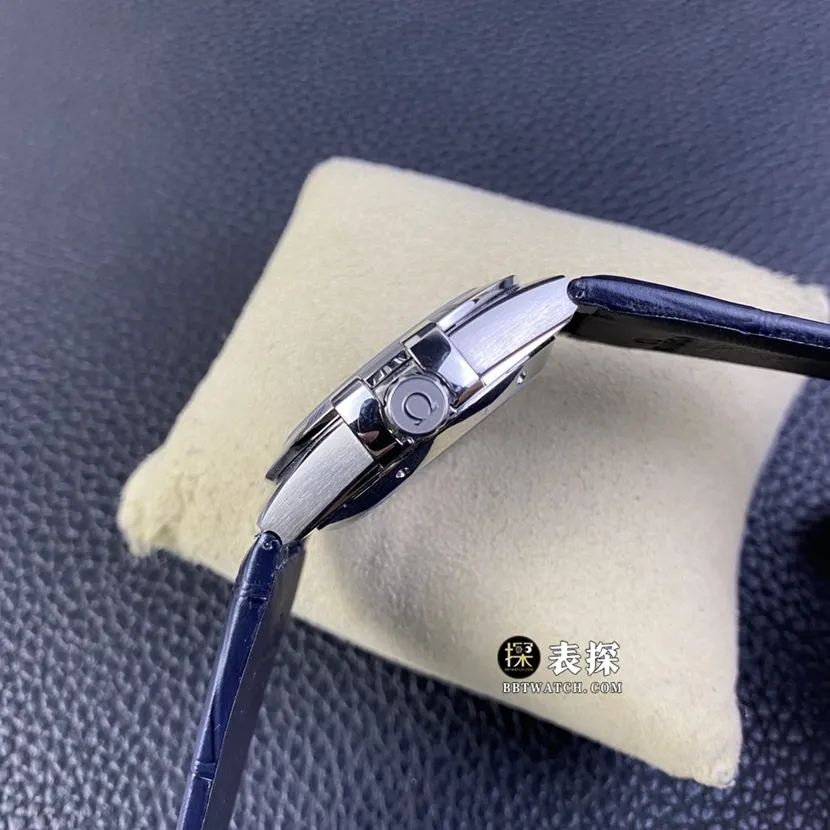 OR factory Omega Constellation watch men's ruthenium gray plate leather strap model pictures and prices front live photo