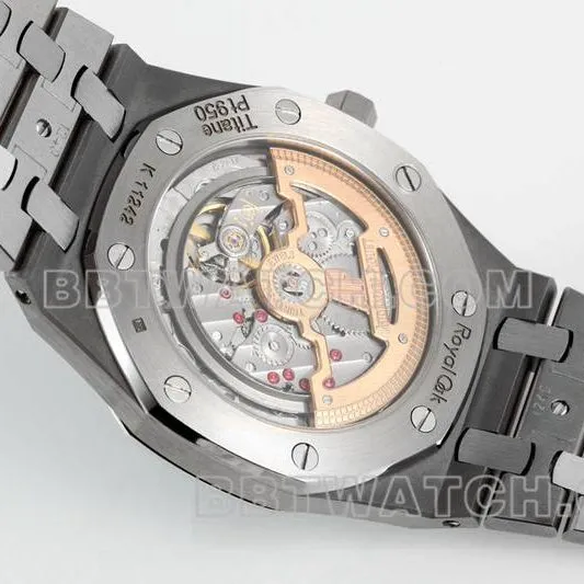Audemars Piguet optimal collectible watches ZF Factory Royal Oak Blue Plate 2121 movement titanium 15202 back actual photo