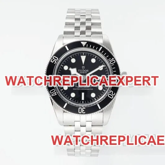 Tudor Watch ZF Factory Biwan Black Plate 41mm Steel Strap Model M7941A1 Front View